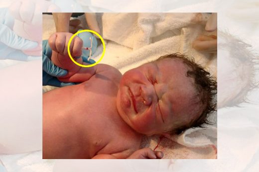 ทารกแรกคลอดกำห่วงอนามัย ประกาศศักดา ไม่มีอะไรหยุดยั้งให้ไม่ป๋มเกิดได้!