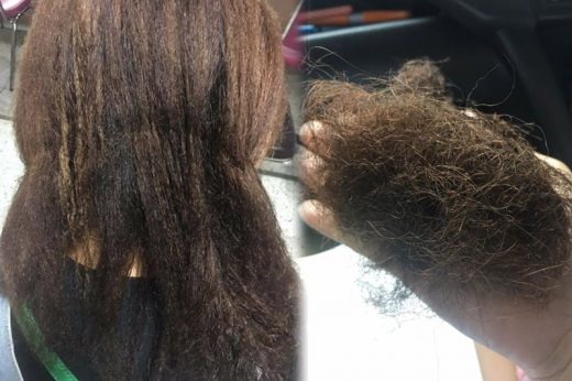 สาวเข้าร้านยืดผมแต่ได้ผลยิ่งกว่าพังพินาศ หยิกฝอยโคนจรดปลาย-แค่ลูบก็ร่วง