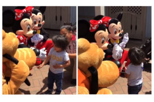 โมเมนต์น่ารักในดินแดนแห่งความสุข เมื่อตัวการ์ตูนดิสนีย์สื่อสารกับหนูน้อยหูหนวกด้วยภาษามือ