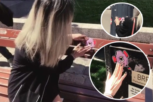 มือบอนจนได้เรื่อง กราฟิกสาว ‘เนะ อโณทัย’ โพสต์ขอโทษหลังแปะสติกเกอร์ทั่วกรุงเวียนนา