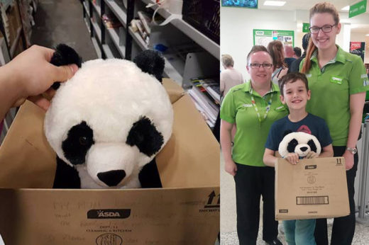 พนักงานขายของมอบตุ๊กตาให้เด็กชายฟรี ๆ หลังเห็นข้อความหงอย ๆ ที่เขาเขียนทิ้งไว้