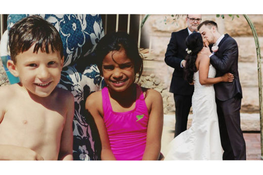 โรแมนติกอย่างกับนิยาย เมื่อคู่ poppy love สมัยเตรียมอนุบาลสานสัมพันธ์จนได้แต่งงานกันจริง ๆ