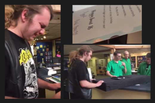 คลิปสุดซึ้ง เมื่อเด็กหนุ่มได้รับของขวัญชิ้นพิเศษจากพ่อ…ในวันที่ท่านไม่อยู่แล้ว