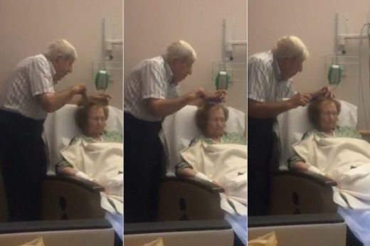 คลิปคุณตาบรรจงหวีผมคู่รักชราบนเตียงผู้ป่วย ตัวอย่างรักแท้ที่ดูแลกันแม้ยามเจ็บไข้