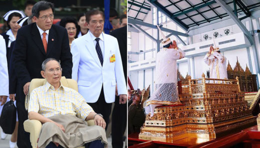 โศกสะเทือนใจ ภาพ นพ.ผู้ถวายการรักษา-เข็นพระเก้าอี้เลื่อน ร.9 สู่วันที่ต้องอัญเชิญพระบรมโกศ