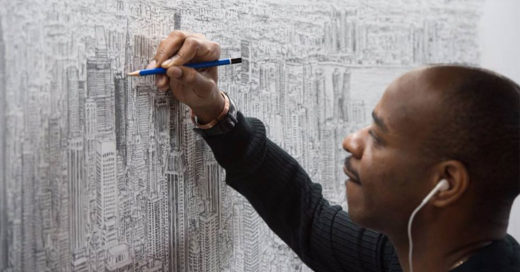 เจ๋งสุดยอด ศิลปินออทิสติกวาดรูปวิวนิวยอร์กทั้งเมืองละเอียดยิบ หลังบินชมเมืองแค่แป๊บเดียว!