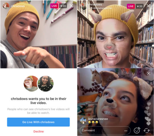 สนุกไปอีกขั้น! Instagram เพิ่มฟีเจอร์ใหม่ให้ชวนเพื่อนไลฟ์พร้อมกันได้แล้ว