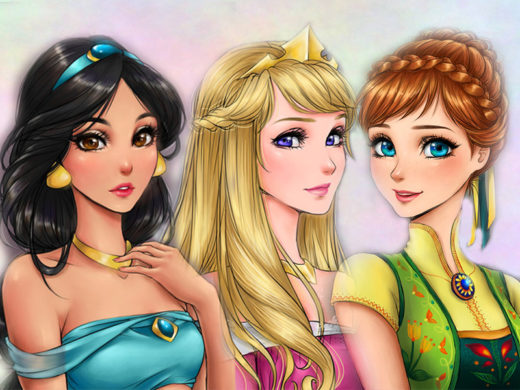 เทียบความสวยช็อตต่อช็อต แฟนอาร์ตเจ้าหญิง DISNEY สไตล์มังงะตาหวานจากศิลปิน Mari945