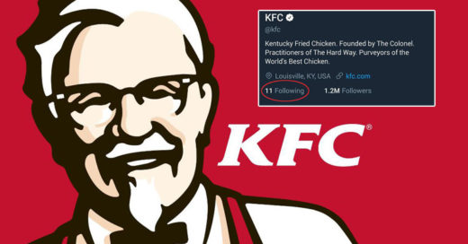 ทวิตเตอร์ KFC ฟอลโลแค่ 11 แอคเคาท์เหล่านี้ ด้วยเหตุผลที่สุดแสนจะล้ำลึก!