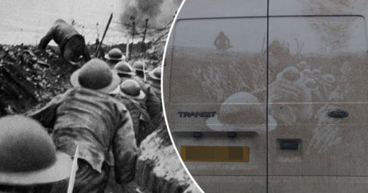 ศิลปินนิรนามเปลี่ยนรถขี้ฝุ่นดำเขรอะเป็นภาพจากสงคราม WW I ฝีมือระดับมาสเตอร์พีซ!