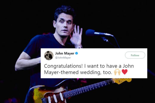 คู่รักจัดงานแต่งธีม John Mayer สุดเซอร์ไพรส์! เมื่อศิลปินตัวจริงมาอวยพรให้ เหตุเพราะแฮชแท็ก #TellJohnWeGotMarried