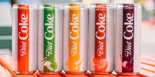 น่าลิ้มลอง Coca-Cola ออก 4 รสชาติใหม่สไตล์ฟรุตตี้ในไลน์ไดเอทโค้ก