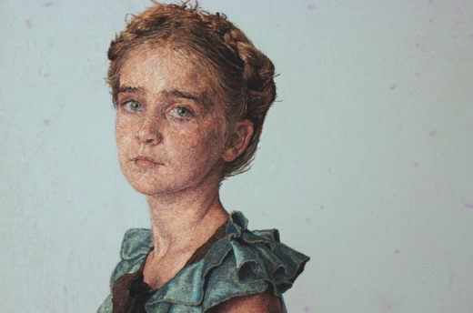 Embroidery portrait ภาพเหมือนสุดเจ๋งบนผืนผ้าใบที่ใช้เข็มกับด้ายแทนสีและพู่กัน!