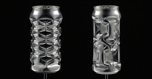 ศิลปินหนุ่มสร้างลวดลายจีโอเมตริกสุดเท่บนกระป๋องน้ำอัดลม แฮนด์เมดล้วนไม่มีตัวช่วย!