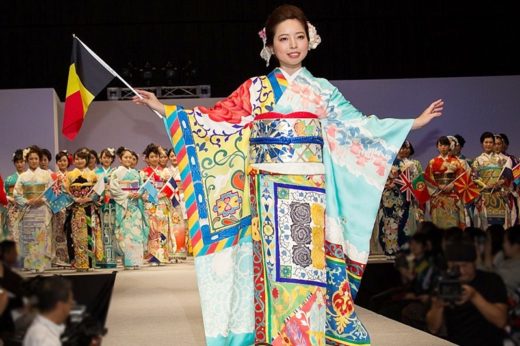 สุดงดงาม! ญี่ปุ่นสานสัมพันธ์ประเทศเข้าร่วมโอลิมปิก 2020 ผ่านชุดกิโมโนลวดลายเอกลักษณ์ชาติ
