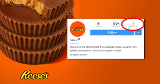 มุกนี้มาอีกแล้ว อินสตาแกรม Reese’s ขนมพีนัทบัตเตอร์คัพฟอลโลแอคเคาท์นี้่แค่คนเดียว ทายสิคือใคร!?