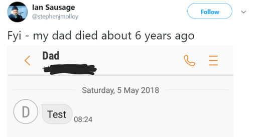 เซอร์ไพรส์เลย เมื่อจู่ๆ ลูกชายได้รับข้อความในโทรศัพท์จากผู้เป็นพ่อ…ที่เสียชีวิตไปแล้ว!