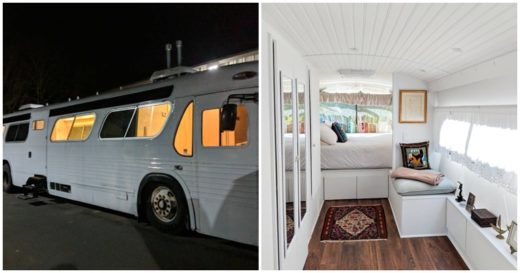 ว้าว! สาวเปลี่ยนรถบัสเก่าให้กลายเป็นบ้านเคลื่อนที่ เรียบหรูน่าอยู่สุดๆ