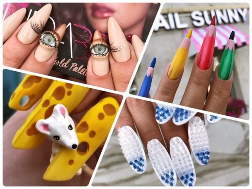เห็นแล้วต๊กกะใจ! 10 ลวดลาย Nail Art สวยแแปลกจากร้านทำเล็บในรัสเซีย