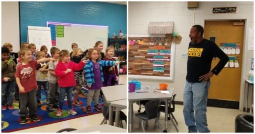 คุณลุงภารโรงหูหนวกสุดเซอร์ไพรส์ เด็ก ๆ อนุบาลร้องอวยพรวันเกิดให้เป็นภาษามือ!