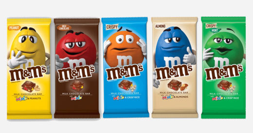 M&M’s Chocolate Bars ความอร่อยที่ไม่ละลายในมือรูปแบบช็อกโกแลตแท่ง!