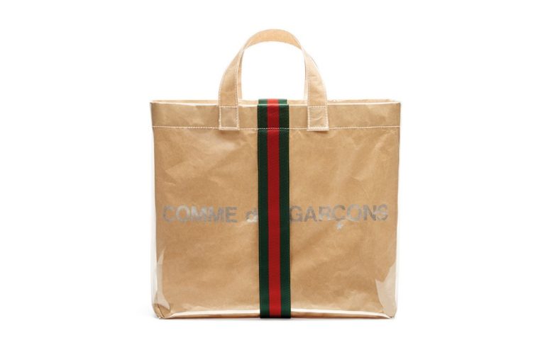 หิ้วโท้ตแบ็กอย่างมีระดับ กับกระเป๋าโท้ตผิวพลาสติก Gucci x COMME des GARÇONS