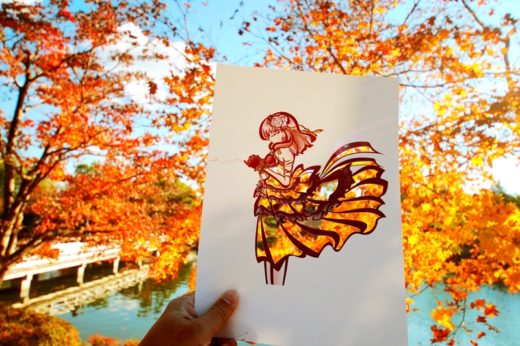 งานศิลป์น่ารักจากชาวญี่ปุ่น ใช้ความสดใสของธรรมชาติเป็นฉากหลังให้ตัวการ์ตูน