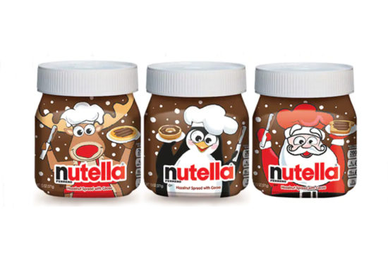 Nutella ออกขวดลายพิเศษสุดสดใส 3 ลายใหม่ ต้อนรับคริสต์มาสนี้